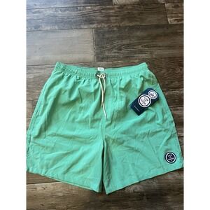 Life Is Good Shorts Mens M Mint Green Logo Lined Swim Trunks Swimming‎ NWT